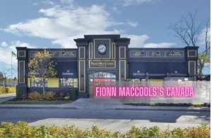 Fionn MacCool’s Menu Prices Canada – 2024