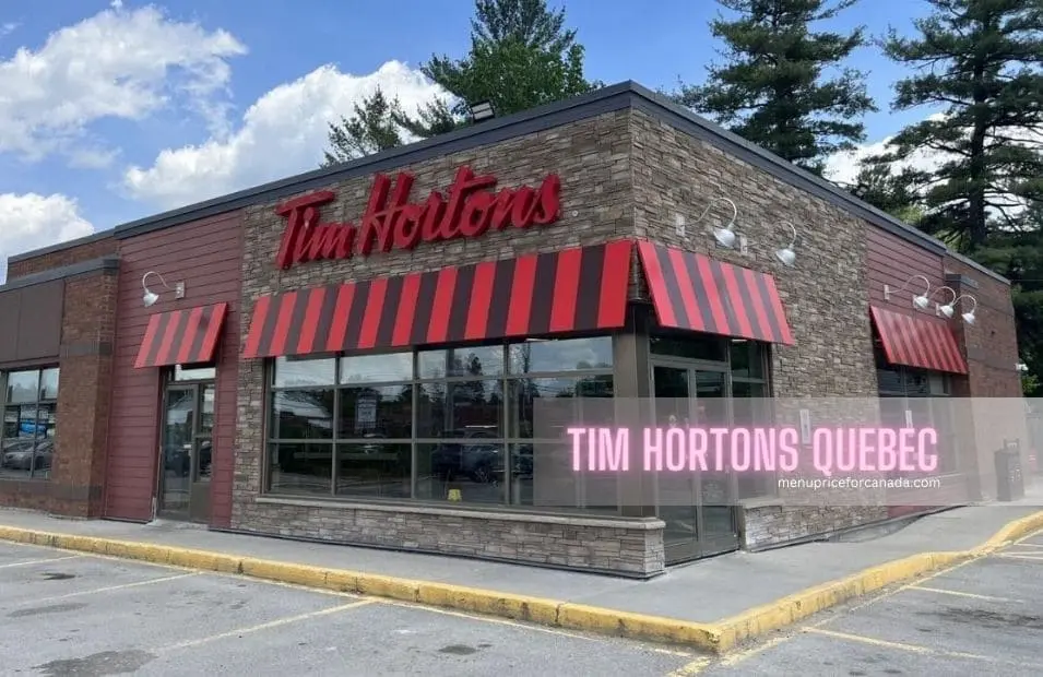 Tim Hortons Menu Tim Hortons Menu Prices Québec 2024