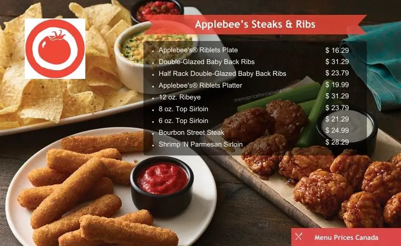 Applebee's Menu