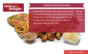 Chicken Delight Menu Prices Canada – 2024